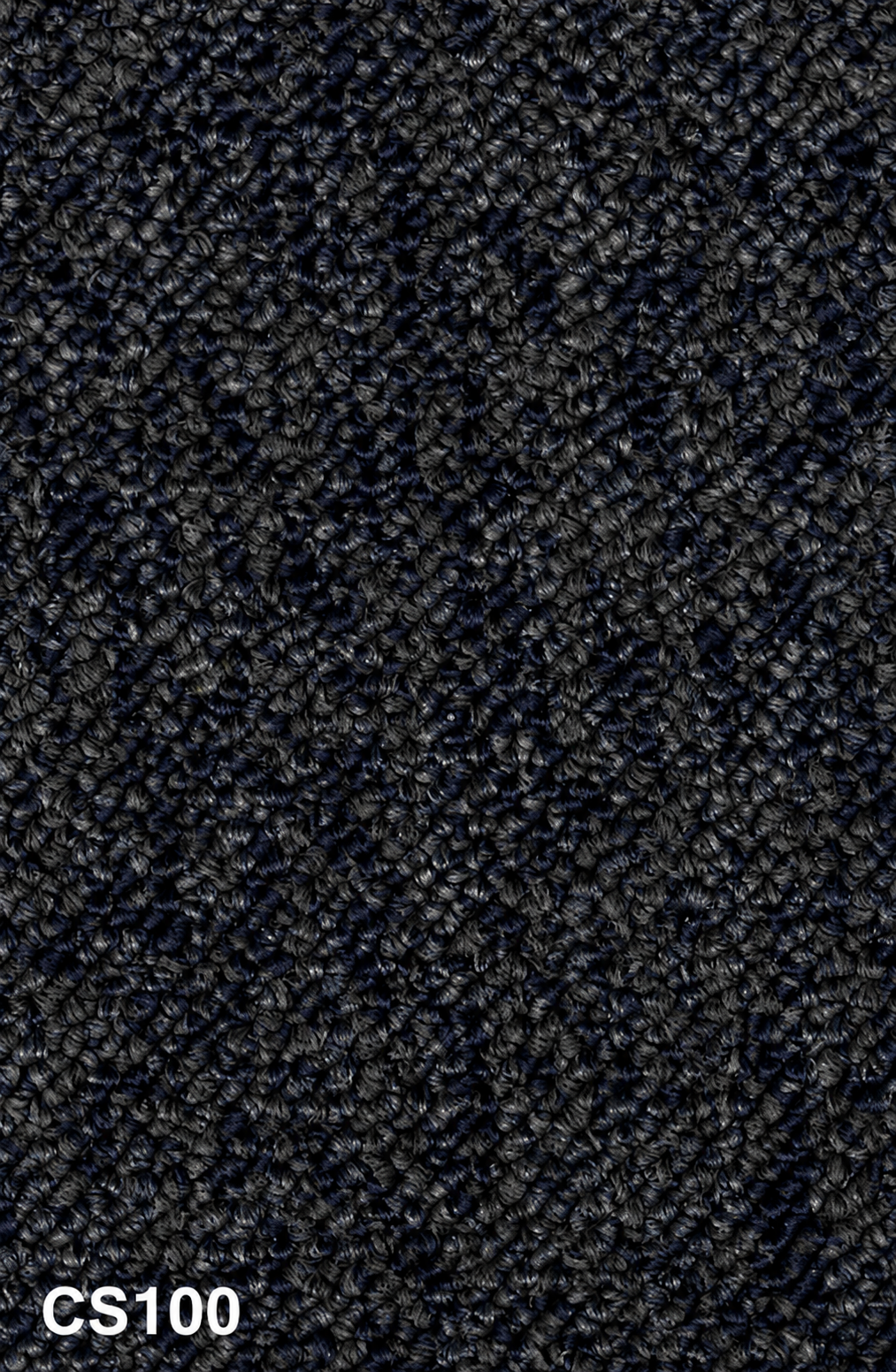 Carpet sample CS100 — Charcoal & Black